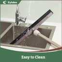 Eyliden Floor Squeegee for Water Removal, 17" EVA Dual-Layer Blade Dries Floors in One Pass, Long Handle, Scratch-Free Water Sweeper for Kitchen, Bathroom, Tile & Hardwood Floors