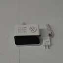 JALL Digital Alarm Clock with FM Radio for Bedroom, 8 Colors Night Light with 2 Charging Port, Sleep Sound Machines with Timer, Dual Alarm, Loud Alarm and Easy to Use for Seniors and Kids as Gift (White With Rgb Font)