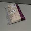 jinchan Floral Kitchen Curtains 45 Inch Linen Tier Curtains Farmhouse Cafe Half Window Drapes for Small Windows Light Filtering Taupe on Beige for Living Room Bathroom Back Tab 2 Panels