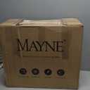Mayne Rockport Double Arm Mail Post - Black - 18in L x 23in W x 56.5in H - Standard Post, 2x Paper Holder Arms (5811-B)