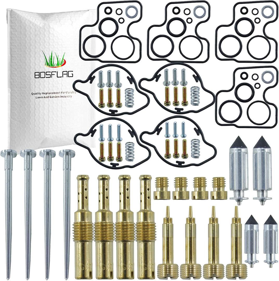 1 Pack VF750 Carburetor Rebuild Kit for Honda MAGNA 750 VF700C, VF700F, VF700S, VF750C, VF750CD, VF750CX, VF750F, VF750S, VFR750F 1994-2003