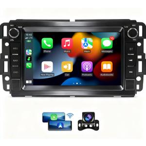 4Core+64G Car Radio for GMC Acadia 2007-2012 Chevrolet Traverse 2008-2012 Buick Enclave 2008-2012 Chevy Impala 2006-2012 CarPlay Android Auto 7 Inch TouchSreen with GPS Navigation Backup Camera