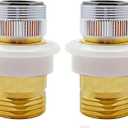 2PCS Snap Coupling Adapter Faucet Adapter fit Male 15/16-27 or Female 55/64-27 x Male 3/4 Garden Hose,Humidifiers,Portable Dishwasher,for Haier&DANCO Washing Machine (2)