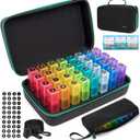 Monthly Pill Organizer 3 Times a Day, 31 Day Pill Organizer 3 Times a Day, Month Medicine Organizer Box, Medicine Pill Boxes with 32 Daily Compartments & Portable 7-Day Travel Medicine Organizing Bag