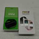 FITVII FINO 2 Slim Fitness Tracker, Smart Watch with Blood Oxygen, Sleep Monitor, 24/7 Heart Rate & Blood Pressure, IP68 Waterproof Health Activity Trackers with Calories Step Counter for Women Men (Black)