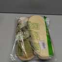 Besroad Winter Fuzzy House Slippers Sandals Plush Faux Fur Fluffy Flats Slippers Warm Slide Shoes for Women (8-9, Brown)