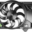 SCITOO Radiator AC A/C Condenser Cooling Fan Compatible with 2012 2013 2014 2015 2016 2017 for Chevrolet Sonic