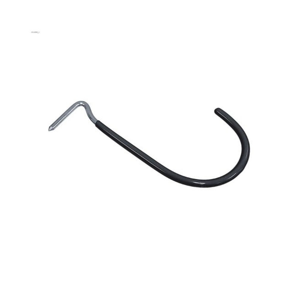 Hillman 851984 Black Vinyl Coated Large Curved Drive Hook, Pack Of 7