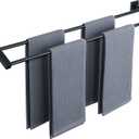 Alise Bath Double Towel Bars Towel Racks for Bathroom Lavatory,Wall Mount Towel Holder Heavy Duty SUS304 Stainless Steel Towel Hanger Towel Rail,Matte Black,32 Inch