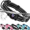 for AirTag Dog Collar for Small Dogs, IP68 Waterproof, Black-S | Threaded Lock Air TagHolder, Reflective, Dual D-Rings, Sponged, 600D nylon, High Tensile Strength, Bulit to Last, Adjustable