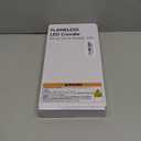 Homemory 9 Pcs Flameless Taper Candles with Remote Timer Dimmer, 11 inches Ivory Taper Candles Battery Operated, Plastic LED Candlesticks with Flickering Flame for Halloween Christmas Church Wedding