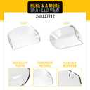 PartsBroz 240337712 Refrigerator Dairy Door Cover for Frigidaire Fridge Dairy Cover Clear Gallery 8.8 In FFHT1826LQ2 FFTR1614TW2 FFTR1814QW0 FFTR1814TWB FFTR1821TW8 FRT18L4JB3 LFHT1831QF5 LFHT2131QF0