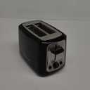 Toastmaster 2-Slice Cool Touch Toaster, Black with Stainless Accent
