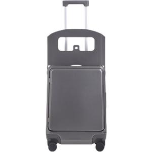 Apellia 20-Inch Carry-on Luggage with Foldable Seat Ride-on Suitcase for Kids 4-8 & Adults, TSA Lock, USB Charger Port, 360 Spinner Wheels, Cabin Approved Expandable Suitcase, Grey