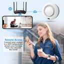Indoor Hidden Camera HD 1080P Wireless Small Nanny Cam with 5000mAh Battery 360° Adjustable Lens App Live Feed for Home/Baby/Pet Security