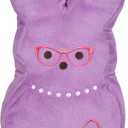 Peeps for Pets Bunny 12 Inch Purple Dress-Up Bunny Plush Dog Toy | Dog Chew Toy for All Dogs with Pearl Necklace | Large Dog Toy Made from Soft Plush Fabric