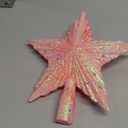 Sosation Pastel Candy Christmas Tree Topper 8.66 Inch Pink Candy Star Treetop Decoration Macaron Tree Topper for Christmas Birthday Party Supplies Pastel Xmas Holiday Decor