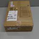 Bread Box for Kitchen Countertop Large Bread Box Farmhouse Bread Container Bread Storage with Window Bread Holder (Natural Wood)