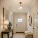 10” Diamond Glass Ceiling Light Gold Classic Modern Chandelier for Bedroom Living Dining Room Kitchen, UL Listed