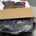 NutriChef 10-Piece Non-Stick Baking Set  Heavy-Duty Carbon Steel Bakeware Set w/ Cookie Sheets, Muffin Pan, Roasting Pan, Cake Pan, Baking Tray, Pizza Pan  Effortless Food Release & Easy Cleanup (Black)