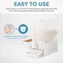 AROMA XL 33-Pound Rice Dispenser and Countertop Beans or Grain Storage Bin with Automatic Measuring Funnel (ARD-133)