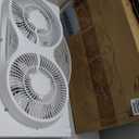 shinic Window Fan with Reversible Airflow Quiet, Twin 9" Blades, Full Remote Control, 3 Functions-3 Speeds, Bathroom Kitchen Window Exhaust Fan, Width Adjustable (From 23.5" to 37") ETL Certified