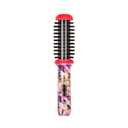 CALISTA GoGo Mini Heated Round Brush | Curl, De-Frizz, and Style Hair with the Mini 7 Styling Tool | Heats to 365F | Perfect for Travel | Dual Voltage | Compatible for Most Hair Types (Pink Petals)