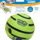 Wobble Wag Giggle Ball, Interactive Dog Toy, Fun Giggle Sounds When Rolled or Shaken, Pets Know Best, As Seen On TV