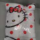 Franco Hello Kitty 7 Piece Full Bedding Set with Reversible Comforter, Sheets, Pillowcases & Shams + Hello Kitty Plush Cuddle Pillow Buddy