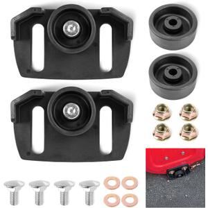 BlueStars 490-241-0038 Universal Snow Blower Rolling Skid Shoes with Hardware - Fit Most 2-Stage and 3-Stage Snow Thrower Snowblowers - Compatible with Craftsman MTD Cub Cadet Arnold Snowblowers