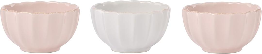 Lenox 897945 French Perle Scallop Mini Bowls, Set Of 3