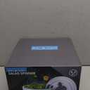 Smile mom Salad Spinner Large Lettuce Spinner Kitchen Gadgets, Large Salad Spinner Vegetable Washer, High Efficiency for Kitchen Washing & Drying Leafy Vegetables, One-Handed Easy Press 6.3 Qt White