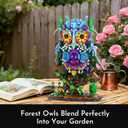 Sillbird Flower Owl Building Sets for Adults Creative Gifts for Mom Wife Women Her Girlfriend Couple, Home Decor or Table Centerpieces - Buildable Floral Animals Botanical Collection