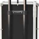 Rolling Jewelry Trolley Case with Drawers Sturdy Case for Travel and Vendor Showes Jewels Sets Display Organizer (Black)