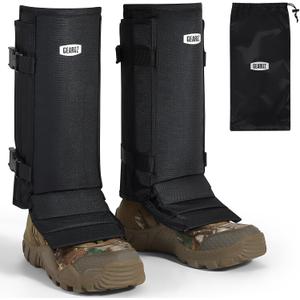 GearOZ Snake Gaiters Snake Chaps, Durable Lower Legs Snake Guards, Snake Bite Protective Gaiters, Anti-Snake Gaiters for Men/Women, Adjustable Size for Hunting/Hiking/Farm Working