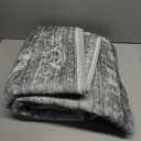 Muddy Mat Blue Bell 5x7 Washable Area Rugs for Living Room, Bedroom & Dining Room  Modern Soft Low Pile Non Slip Carpet  Pet Friendly Waterproof Foldable Rugs for Home