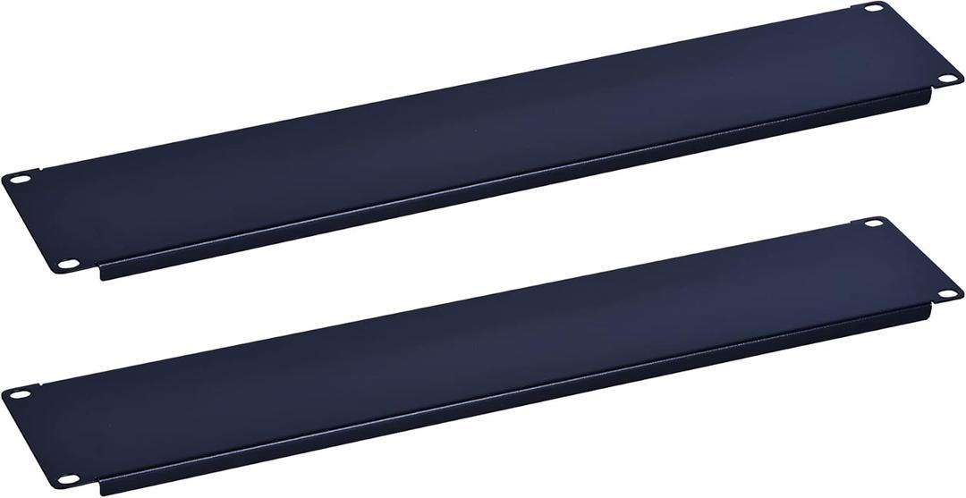 RackPath 2U Blank Rack Mount Panel Spacer for 19in Server Rack Enclosure or Network Cabinet – 2 Pack