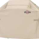 Grillman Premium BBQ Grill Cover. Rip-Proof & Waterproof (64" L x 24" W x 48" H, Tan) Top Heavy Duty Large Grill Cover for Weber Spirit, Genesis, Charbroil, etc. Barbecue Cover and Gas Grill Covers