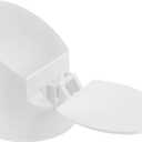 IMIKEYA Check Valve Outdoor Drain Covers Pipes Sewer Adapter Sewer Hose Fittings Dryer Vent Cover outside Round Clean Out Cap Sewer Pipe Plug Sewer Cap Cover for Yard White (14.2X12X12CM)