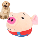 Geojec Interactive Dog Toys,Jumping Squeaky Dog Toys with Recording and Music Modes,Activated Dog Toy Moving Dog Toy for Small/Medium/Large Dogs to Keep Them Busy(Red Pig)