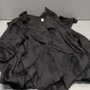 Women Black Church Dresses Maxi Button Down 3/4 Sleeves Print Dress Casual with Pockets, No Size