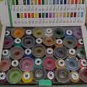 New brothread 80 Spools Polyester Embroidery Machine Thread Kit 500M (550Y) Each Spool - Colors Compatible with Janome and Robison-Anton Colors