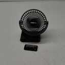 Clip on Fan 65 Hours Portable Desk Fan Rechargeable with LED Lights & Hooks 12000 Capacity Battery Operated Fan with Clips Small Desk Fan Mini Fans for Tents Travel Outdoor Camping Golf Cart Stroller