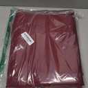 XWZO 100% Blackout Curtain Panels - Rod Pocket Thermal Insulated Black Liner Curtains, Noise Reducing and Heat Blocking Drapes for Hall and Studio Windows with Tiebacks, Burgundy, W42 x L63, Set of 2