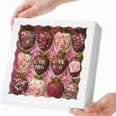 RomanticBaking 24pcs 10x10x2.5 Inches White Pie Boxes with Window - Perfect for Cookies, Chocolate Covered Strawberries, Cakesicles & More