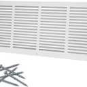 24"W x 10"H [Duct Opening Size] Steel Return Air Grille, Air Return Vent Cover for Ceiling and Sidewall - HVAC Air Vent Covers - [Outer Dimensions: 25.75"W x 11.75"H]