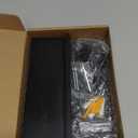 Key Holder for Wall, Decorative Key and Mail Holder with Shelf Has Large Hooks for Bags, Coats, Umbrella  Paulownia Wood Key Hanger with Mounting Hardware (9.8W x 6.7H x 4.2D) (Black)