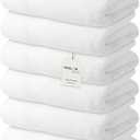 Avalon Towels Luxury Hand Towels (Pack of 6) Size 16x28 Inches - Premium Cotton, Soft and Highly Absorbent Hand Towels for Bathroom, 600 GSM Face Towels, Hotel & Spa Quality, Quick Dry (White)