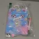 rinBarBee Diary for Girls with Lock and Keys,Tie-Dye Fuzzy Journal for Kids,Hardcover Fluffy Locking Notebook for Writing and Drawing,4-12 Year Old Girl Birthday