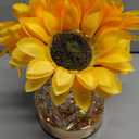 Birthday Gifts for Women,Sunflower Flower Touch Lamp,Rechargeable Cordless 3-Colour Dimming Small Night Light for Festival,Restaurant,Bedroom Housewarming Gifts for Mom (Yellow Sunflowers-MF)